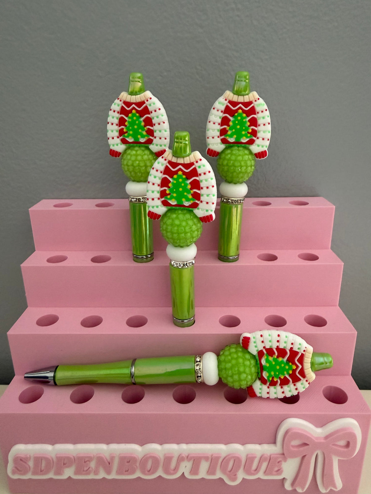 Christmas Sweater Beaded Pen