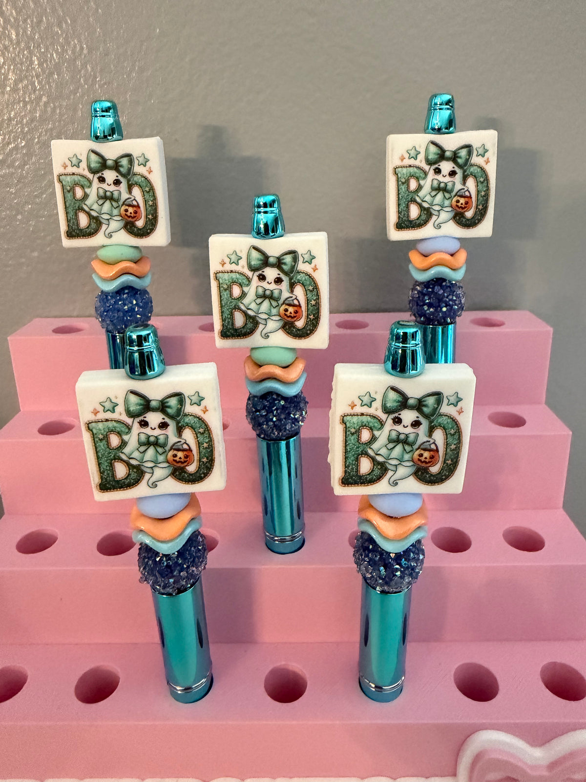 Ghost Boo Beaded Pen