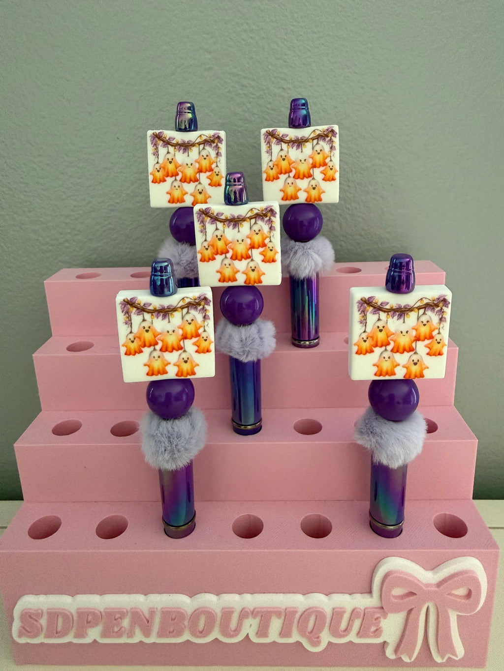 Ghost Family Beaded Pen