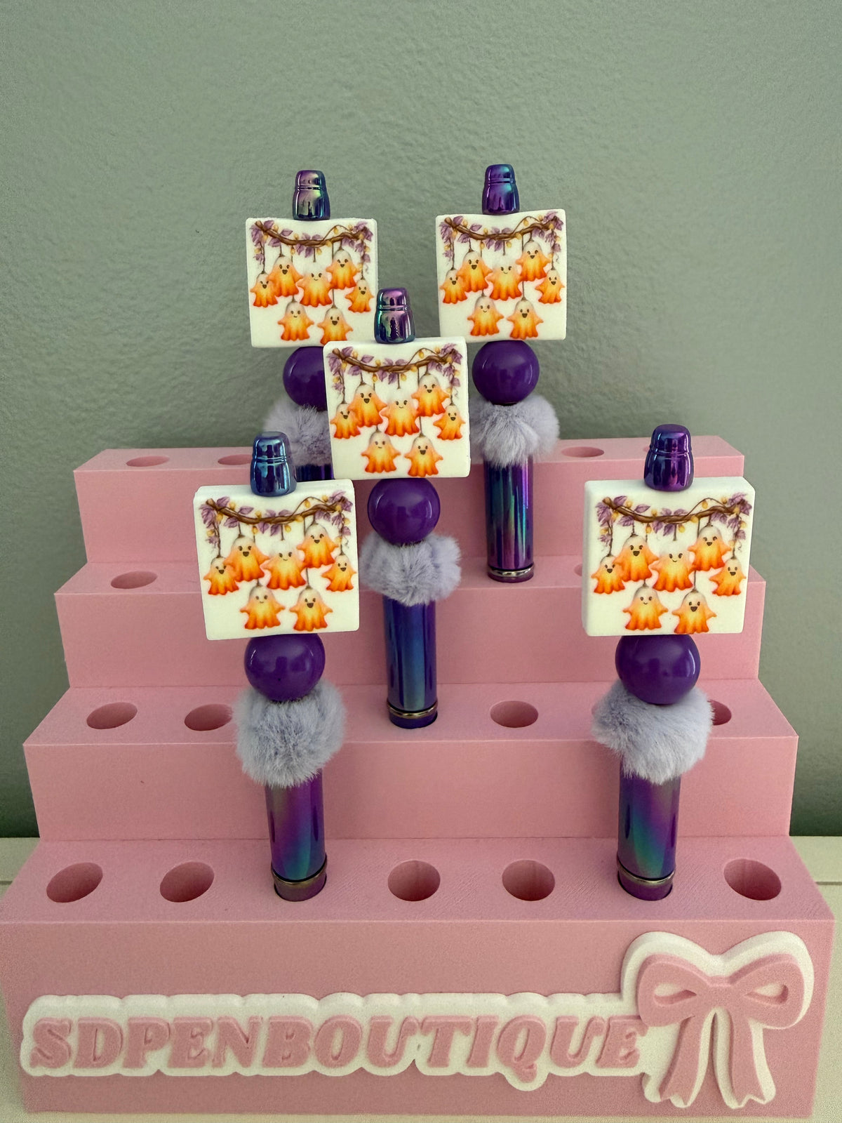 Ghost Family Beaded Pen