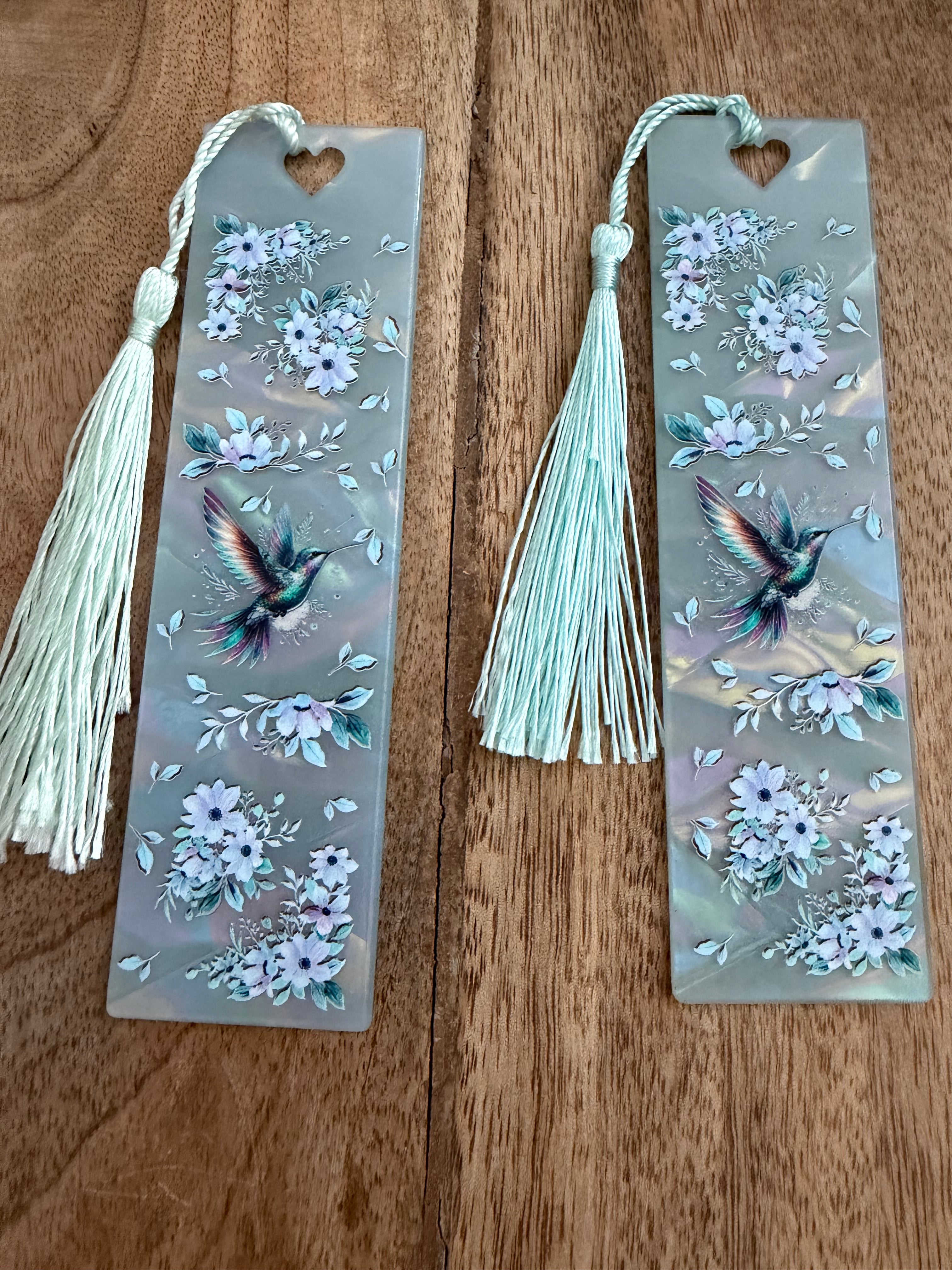 Hummingbird Acrylic Bookmark