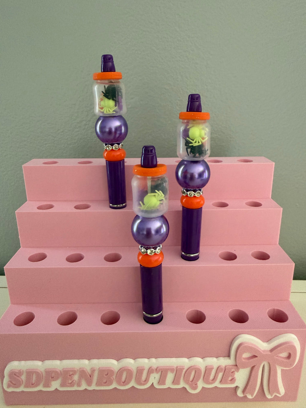 Halloween Jar Beaded Pen