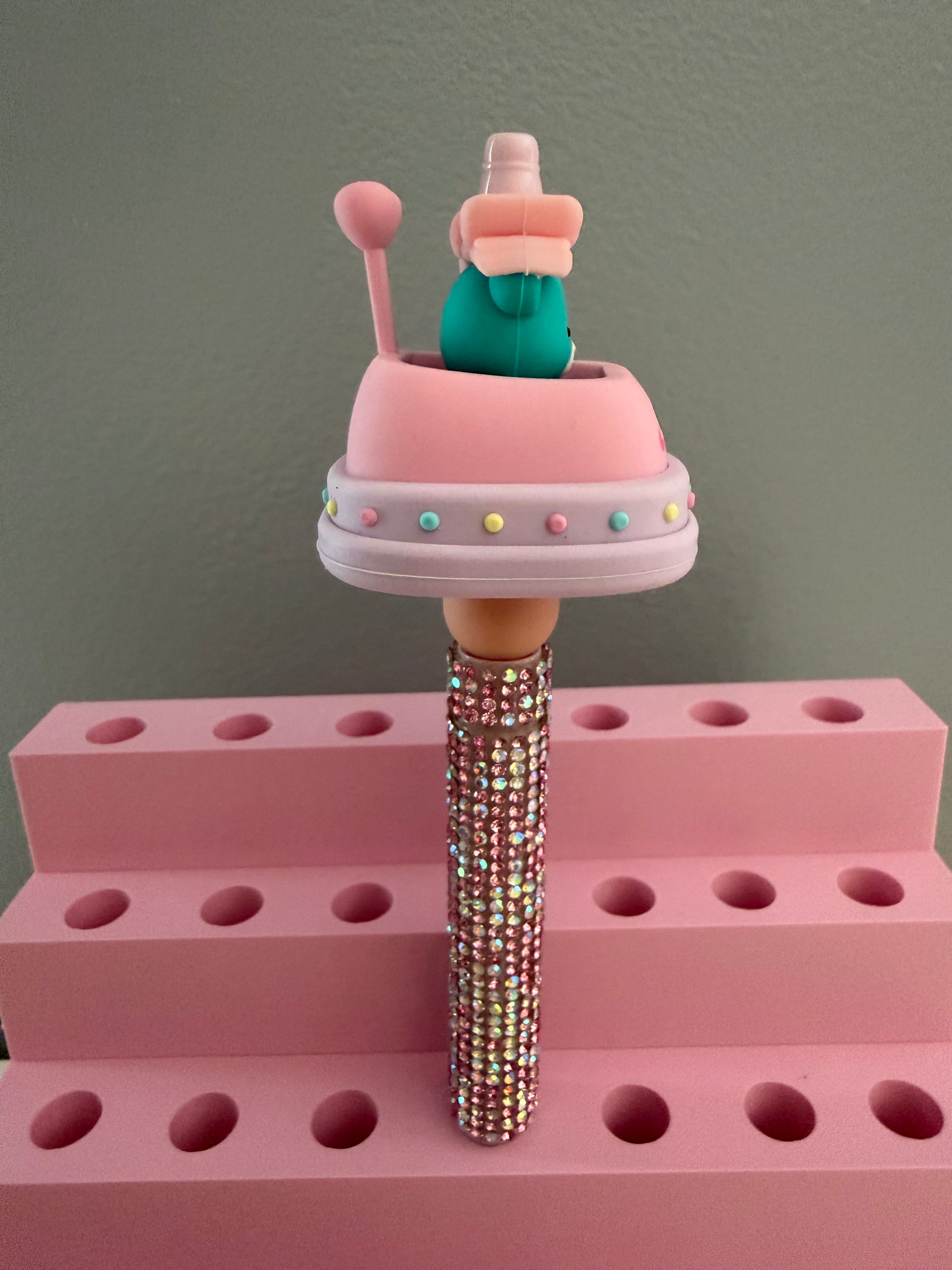 Bumper Car With Teddybear Beaded Pen