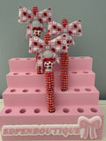 Ladybug Bow Beaded Pen