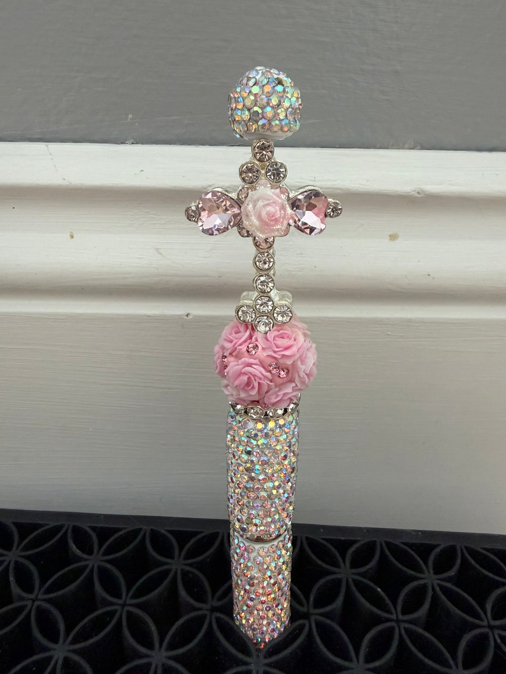 Rhinestone Cross Fancy Pen