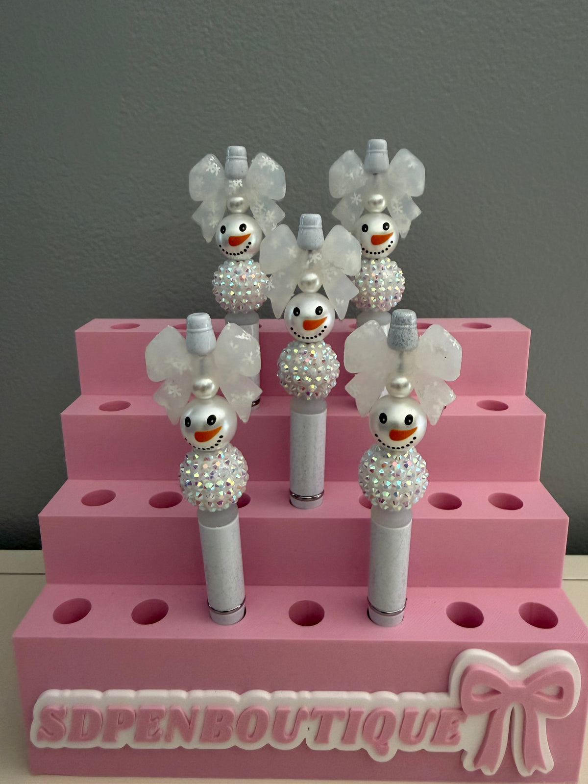 Snowman Beaded Pen