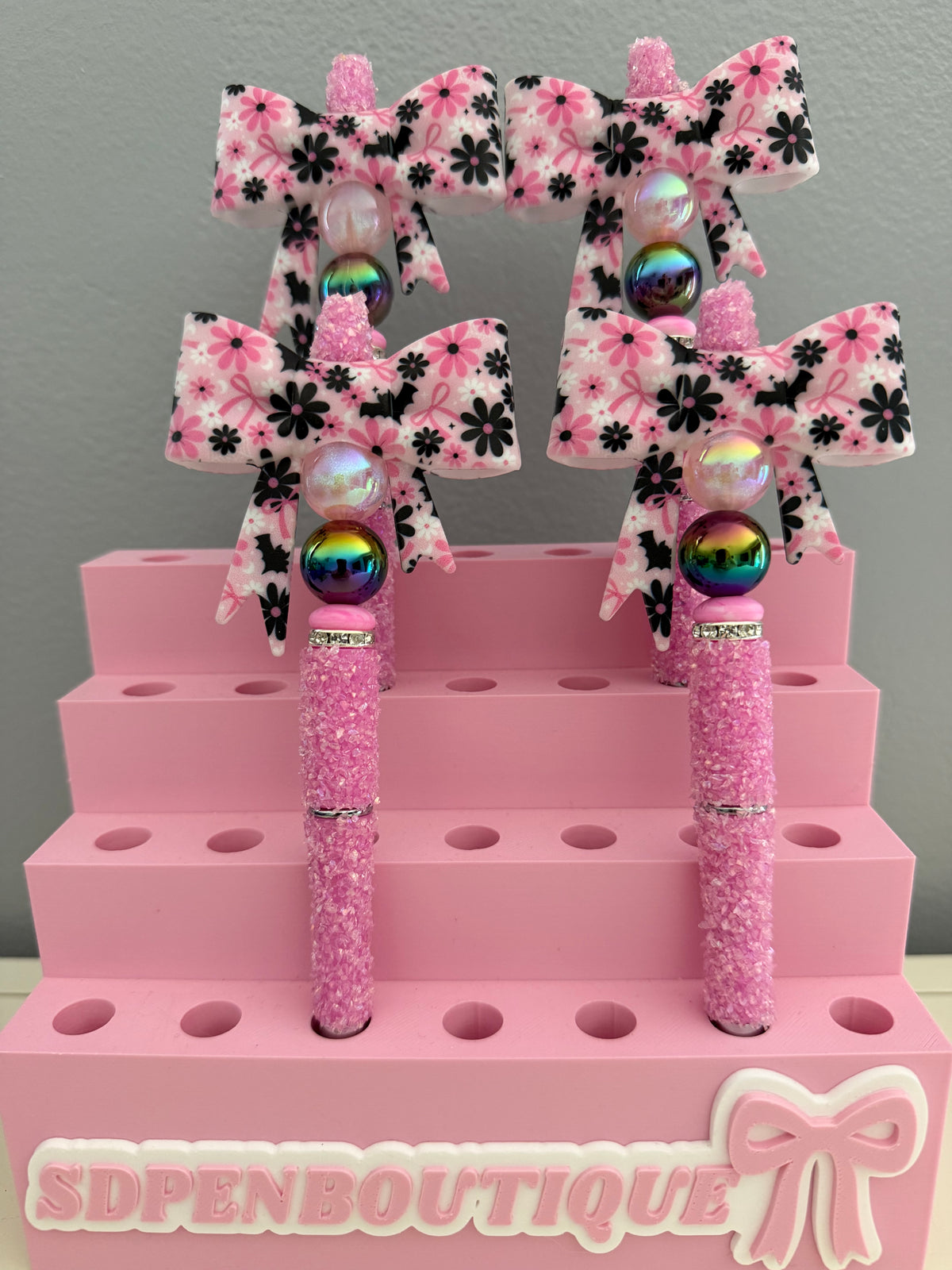 Flower Bow Beaded Pen