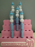 Snowflakes Shaker Bottle on a Pearl Pen