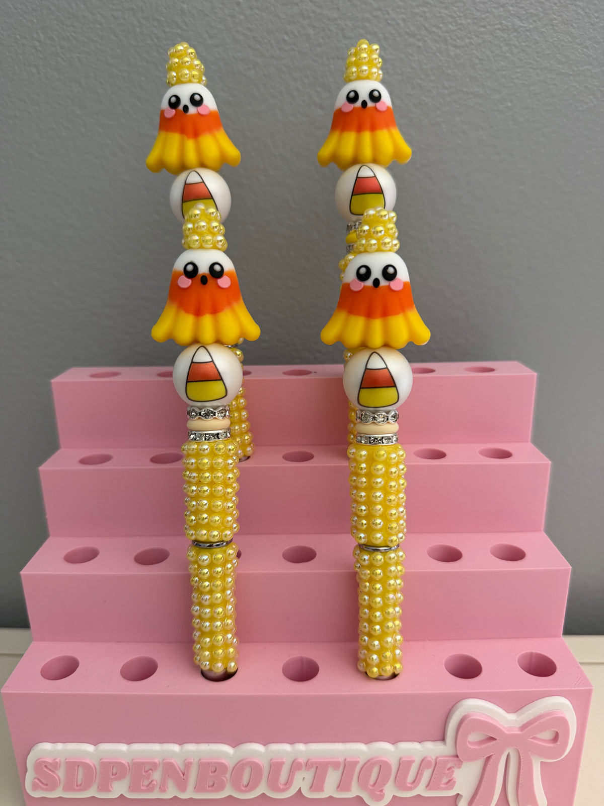 Candycorn Beaded Pen