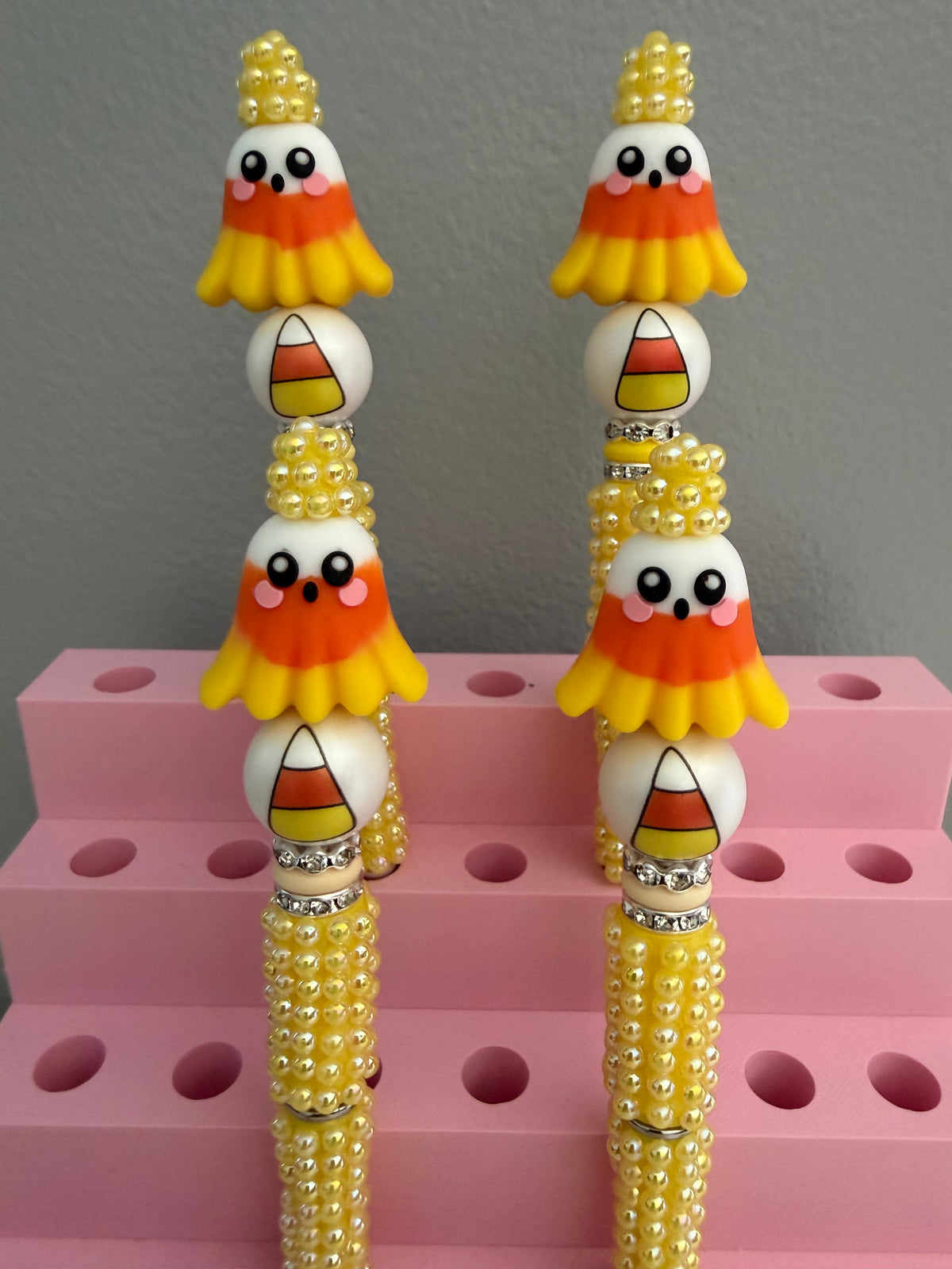 Candycorn Beaded Pen